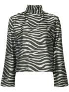 Taller Marmo Zebra Print Blouse - Black