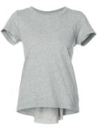 Sacai Jersey Tee, Women's, Size: 1, Grey, Cotton/polyester/cupro