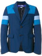 Junya Watanabe Comme Des Garçons Man Colour-block Fitted Blazer - Blue