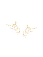 Aurelie Bidermann Mimosa Statement Earrings - Metallic