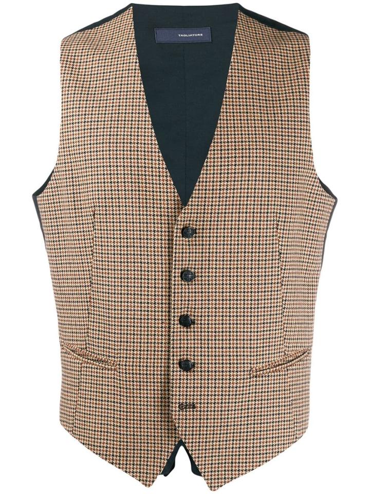 Tagliatore Houndstooth Waistcoat - Neutrals