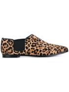 Jimmy Choo Glint Leopard Print Calf Hair And Leather Loafers