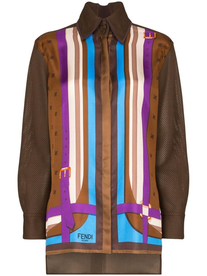 Fendi Stripe Print Shirt - F18dx Hiphop