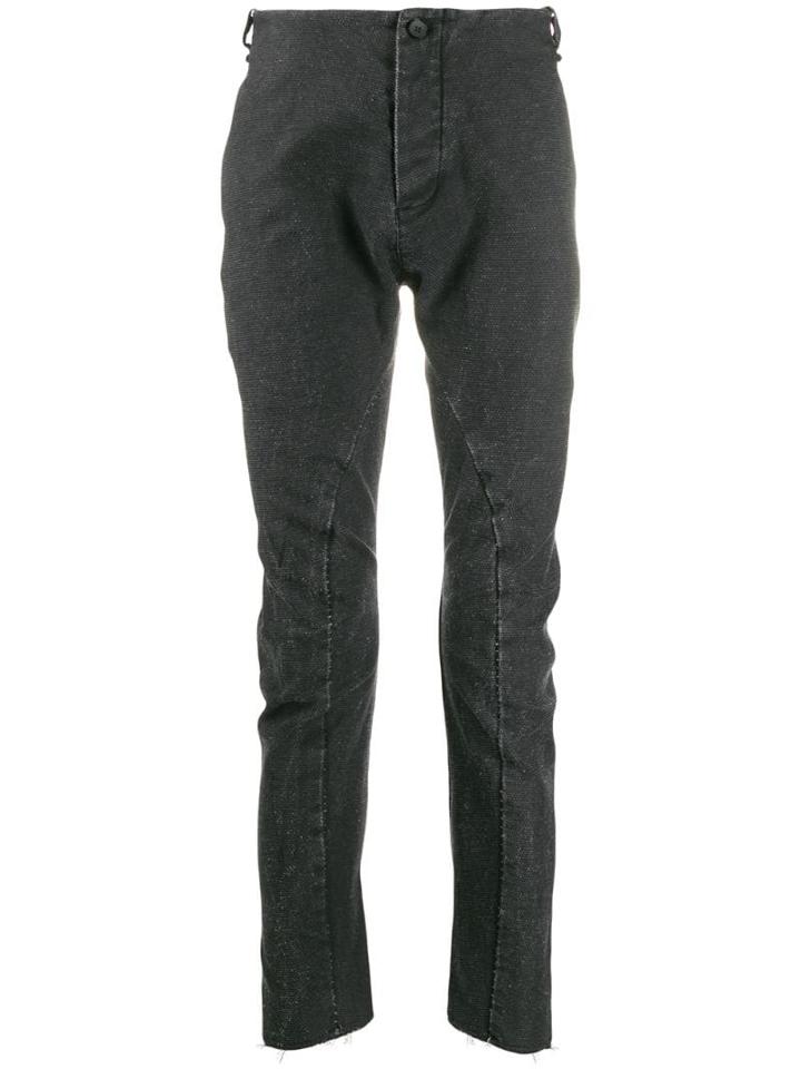 Masnada Drop-crotch Textured Trousers - Black