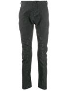 Masnada Drop-crotch Textured Trousers - Black