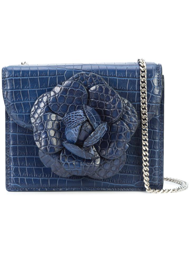 Oscar De La Renta Mini Tro Crossbody Bag - Blue