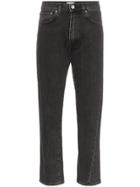Toteme Original Slim Fit Cropped Jeans - Black