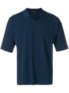 Roberto Collina Knit Polo Shirt - Blue