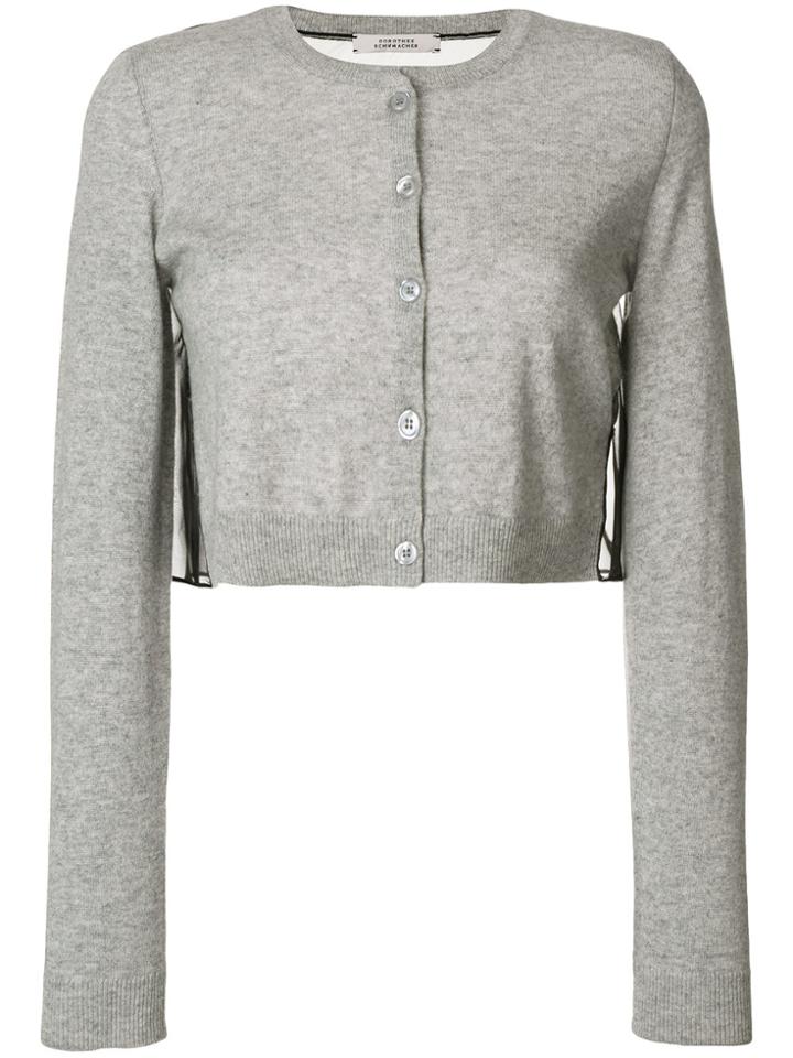 Dorothee Schumacher Cropped Cardigan - Grey