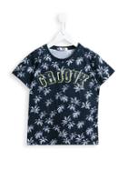 Msgm Kids Groovy Palm Tree Print T-shirt