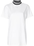 Adidas Adidas Originals Striped High Neck T-shirt - White