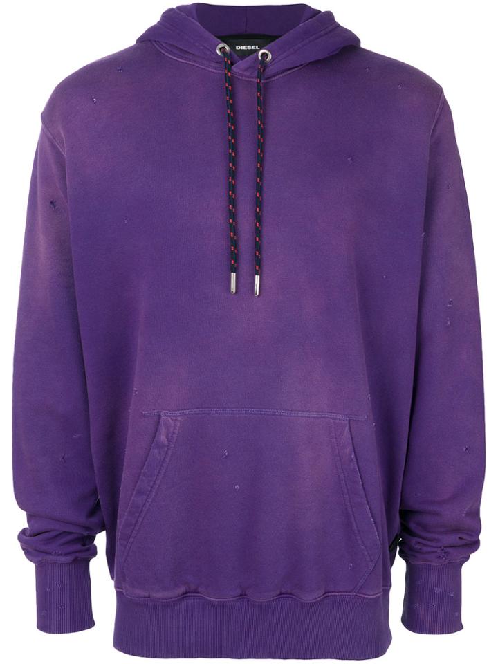 Diesel S-palms-t Hoodie - Pink & Purple