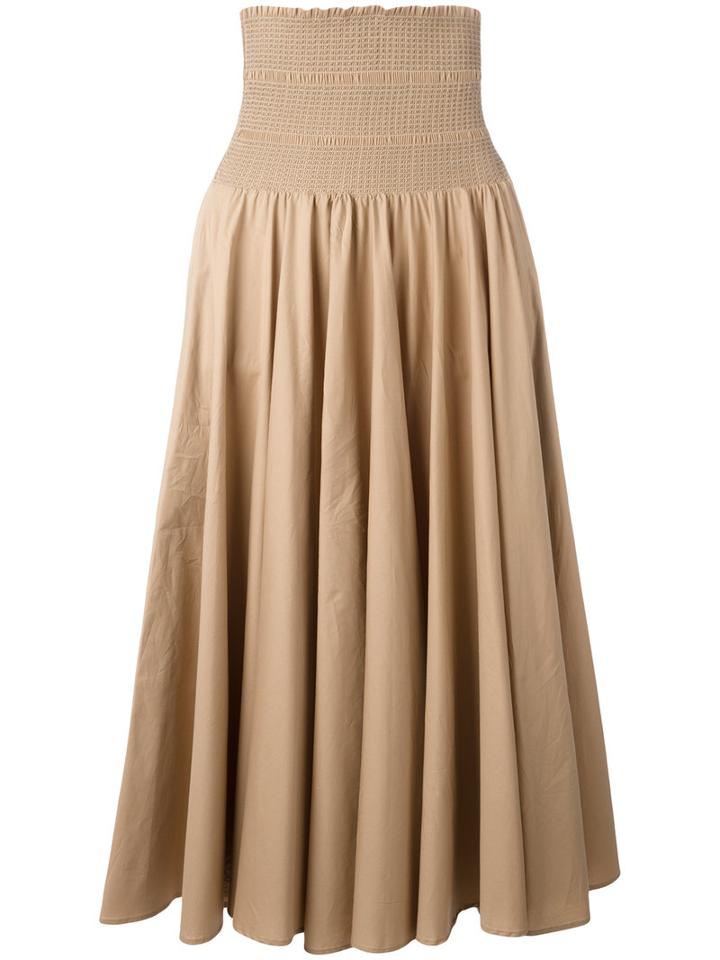 Twin-set Mid-length Skirt, Women's, Size: 40, Brown, Cotton/spandex/elastane