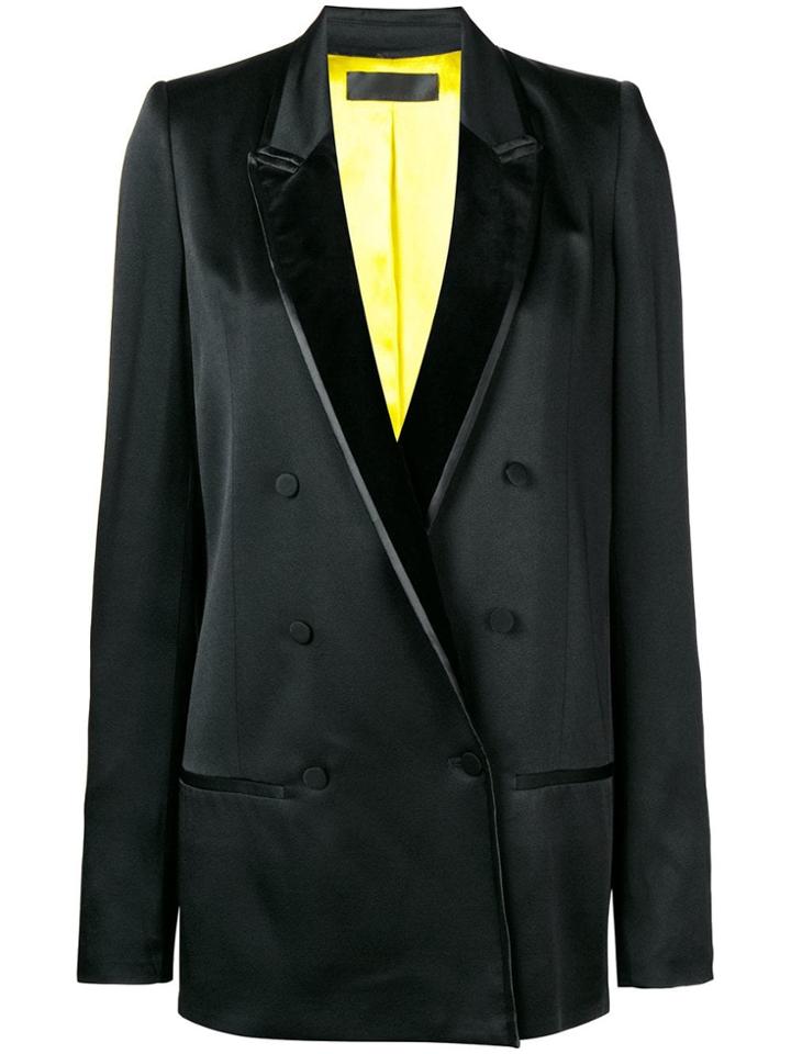 Haider Ackermann Tuxedo Double Breasted Blazer - Black