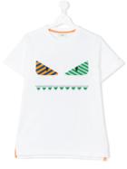 Fendi Kids - Teen Monster Print T-shirt - Kids - Cotton - 14 Yrs, White