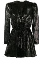 Amen Sequin Embellished Dress - Black