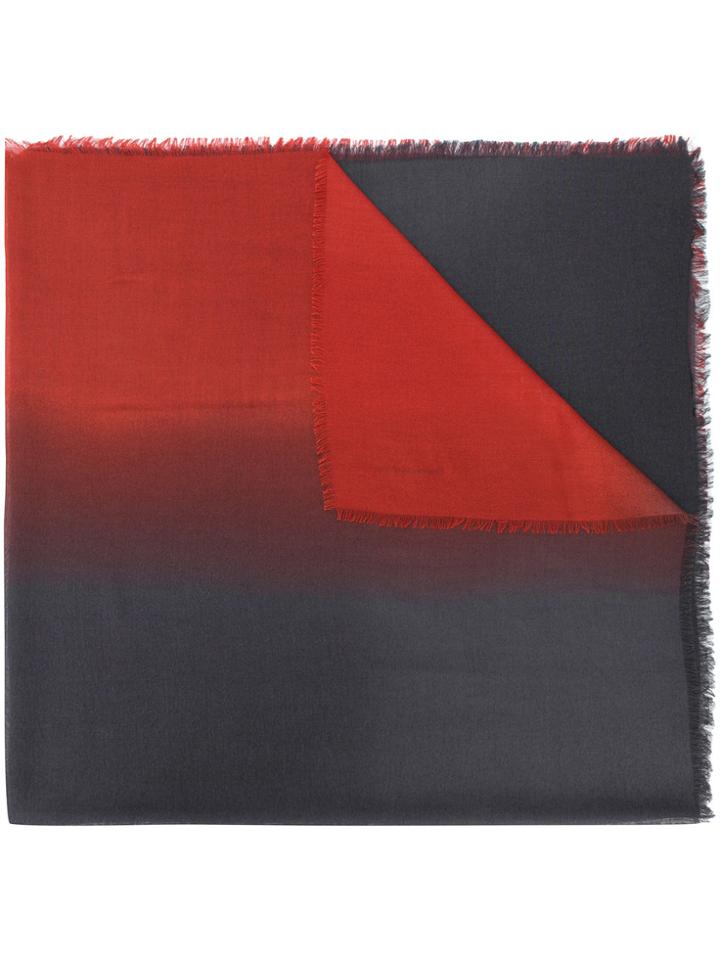 Ermenegildo Zegna Colour Blocked Scarf - Blue
