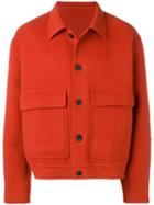 Ami Alexandre Mattiussi Patched Pockets Unlined Short Jacket - Orange