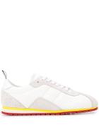 Mm6 Maison Margiela Panelled Lace-up Sneakers - White