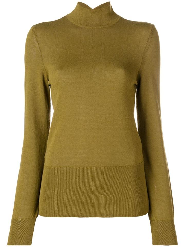 Jacquemus Keyhole Back Turtleneck Sweater - Green