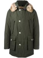 Woolrich Hooded Padded Coat - Green
