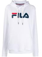 Fila Logo Hooded Sweatshirt - White