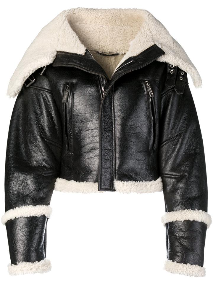 Dsquared2 Oversized Biker Jacket - Black