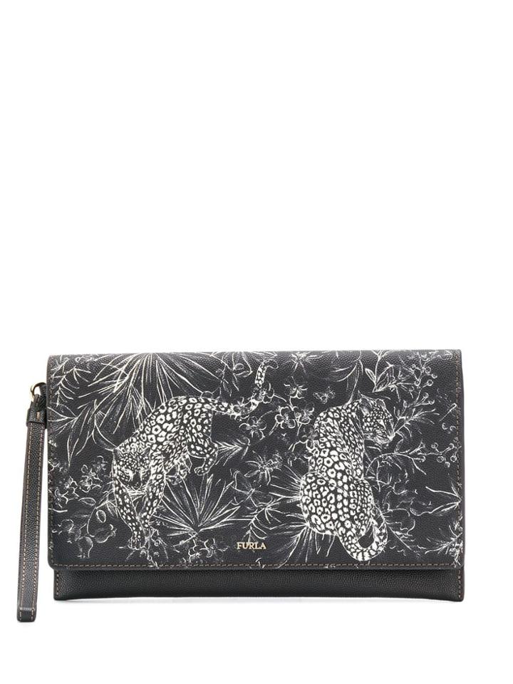 Furla Babylon Envelope Toni Clutch Bag - Black