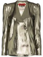 Ronald Van Der Kemp V-neck Blouse - Metallic
