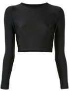 Matteau Cropped Sun Top - Black