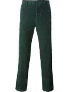 Kiton Classic Chinos, Men's, Size: 33, Green, Cotton/spandex/elastane