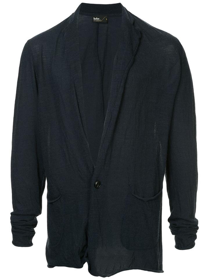 Kolor Pocket Lightweight Cardigan - Blue
