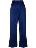 Tommy Hilfiger Striped Tailored Pants - Blue