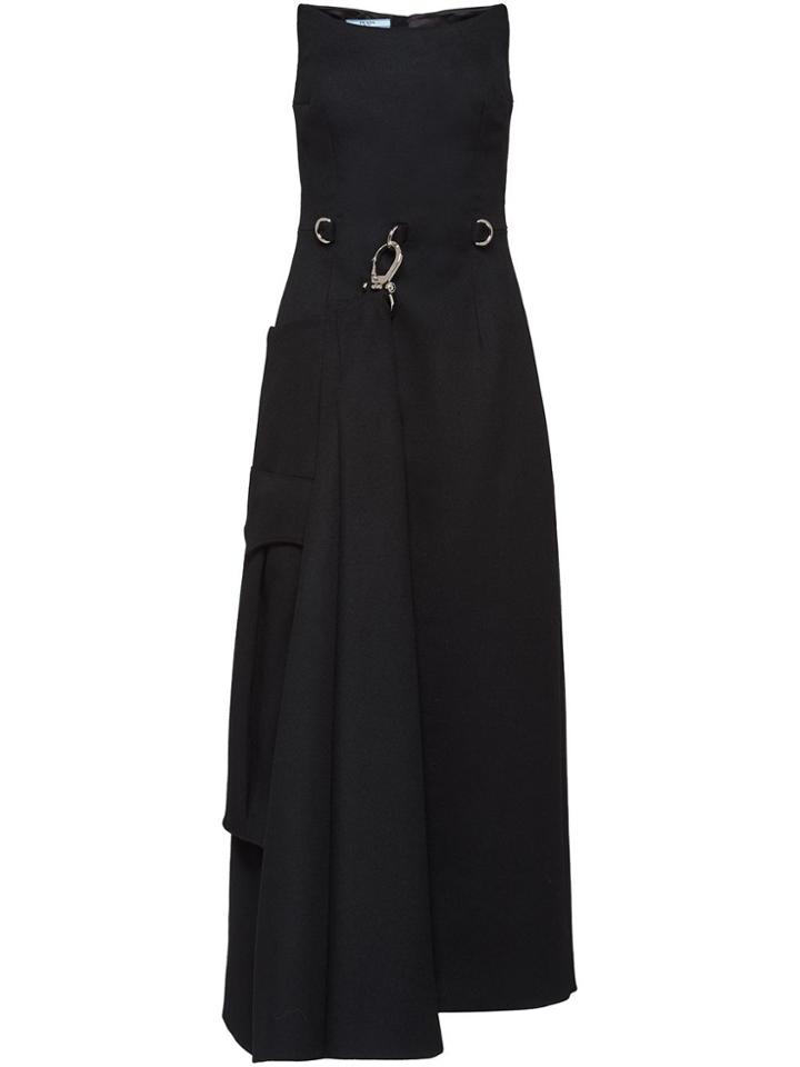 Prada Heavy Cloth Sheath Dress - Black