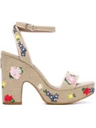 Tabitha Simmons Embroidered 'calla' Sandals
