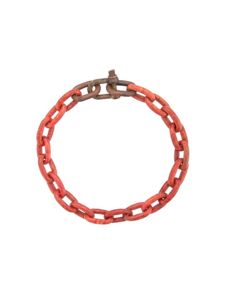 Parts Of Four Chainlink Necklace - Red