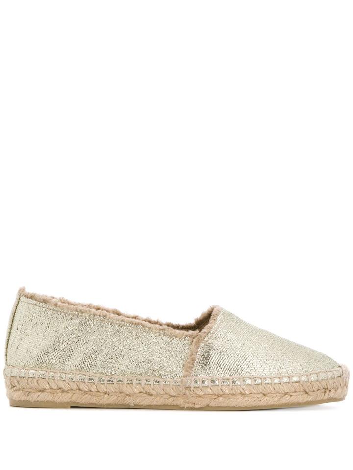 Castañer Metallic Sheen Espadrilles - Gold