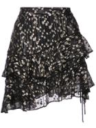 Mugler Slit Detail Long Length Skirt - Black