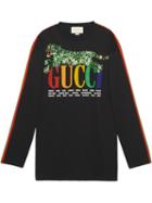 Gucci Gucci Cities T Shirt With Tiger - Black