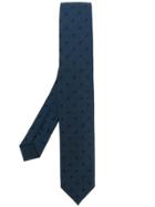 Dell'oglio Dotted Pattern Tie - Blue