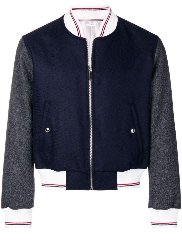 Thom Browne Shetland Blouson Jacket - Blue