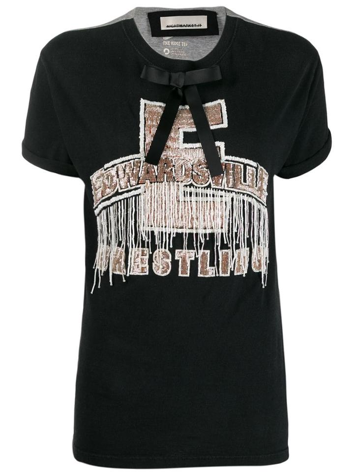 Night Market Printed T-shirt - Black