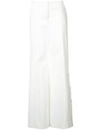 Hellessy - Sardo Wide Leg Trousers - Women - Cotton/spandex/elastane - 2, White, Cotton/spandex/elastane