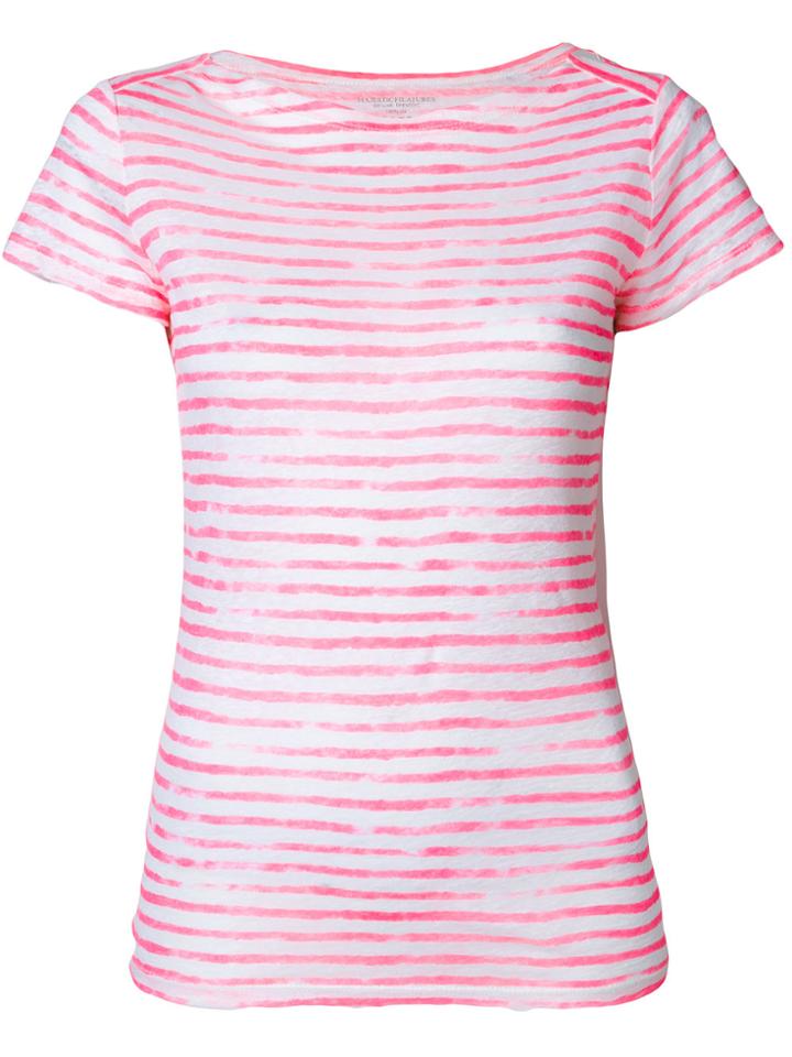 Majestic Filatures Striped Vest Top - Pink & Purple