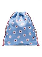 Miu Miu Blue Daisy Print Drawstring Pouch
