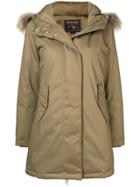 Woolrich Zipped Up Mid-length Parka - Brown