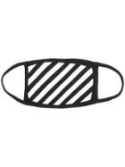 Off-white Striped Face Mask - Black