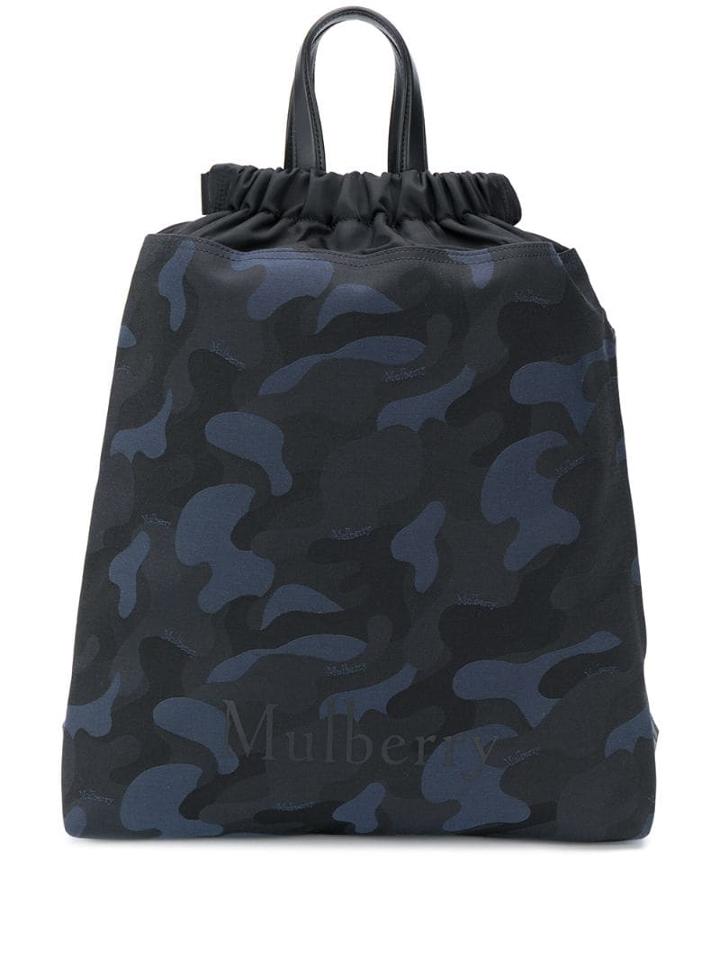 Mulberry Urban Drawstring Camp Backpack - Black