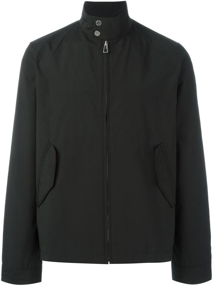Ps By Paul Smith Zipped Jacket, Men's, Size: Small, Black, Polyester/cotton