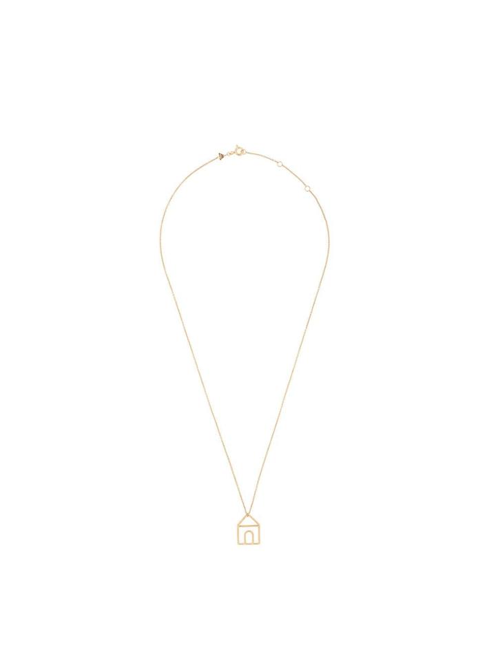 Aliita 9kt Yellow Gold House Pendant Necklace - J1000 Yellow Gold
